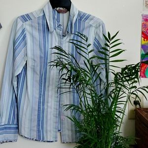 Light blue women's button-down
